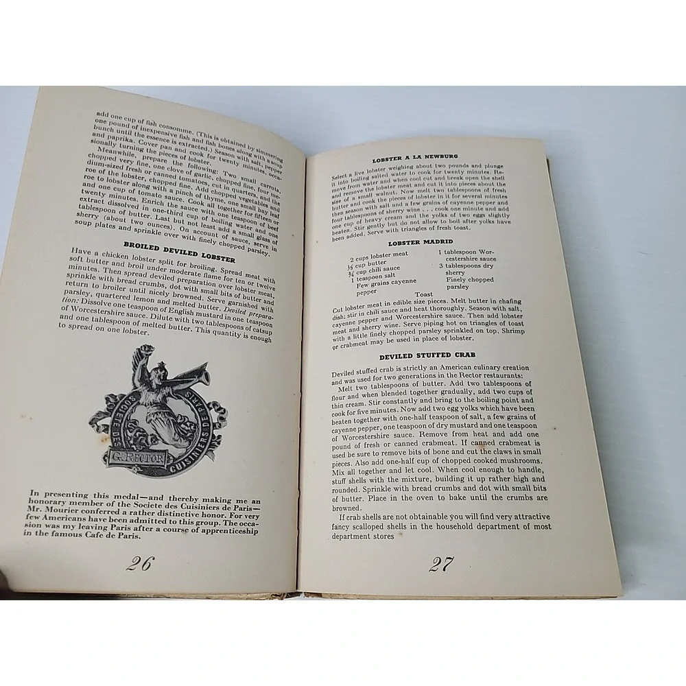 1939 First‎ Print George Rector Home at the Range Vintage Cookbook SIGNED 1945